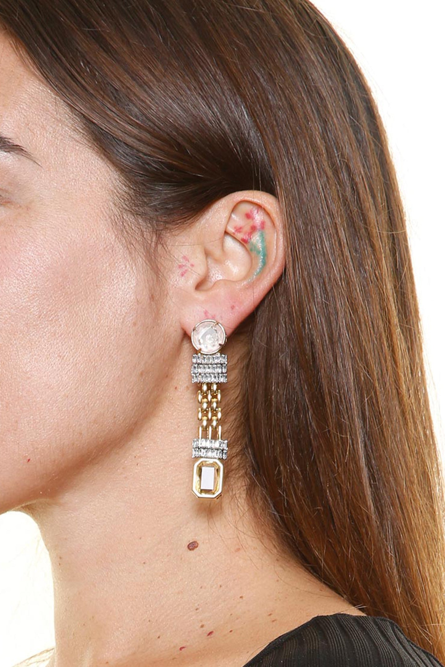 Rada Lattice Earring - Gold