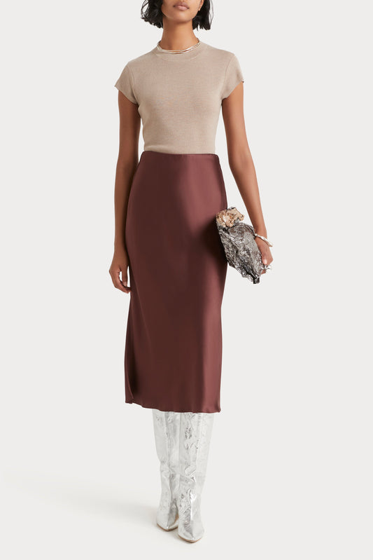 Rihanna Skirt - Chestnut