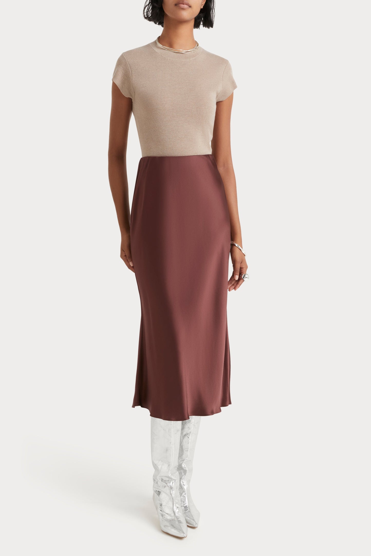 Rihanna Skirt - Chestnut